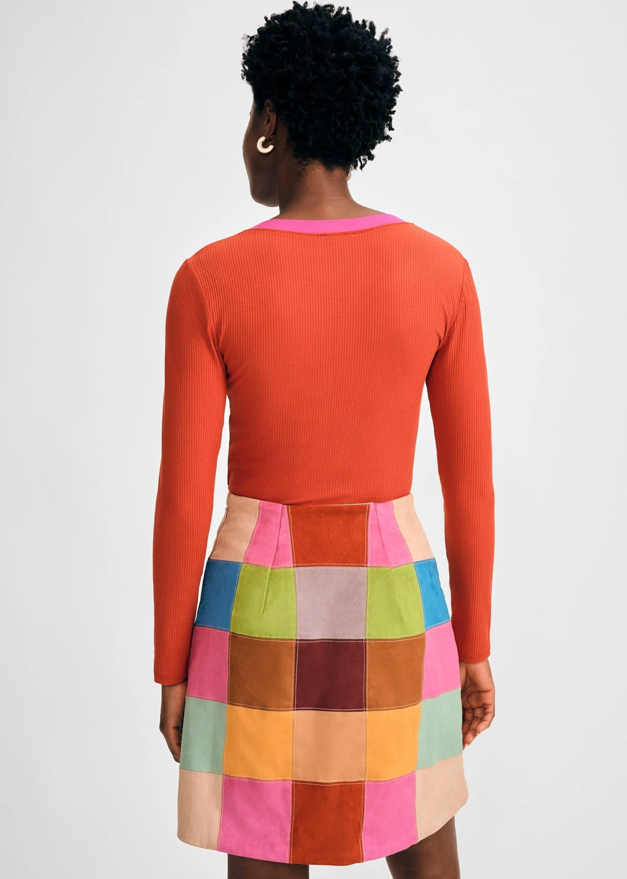Scoop Neck Rib Top