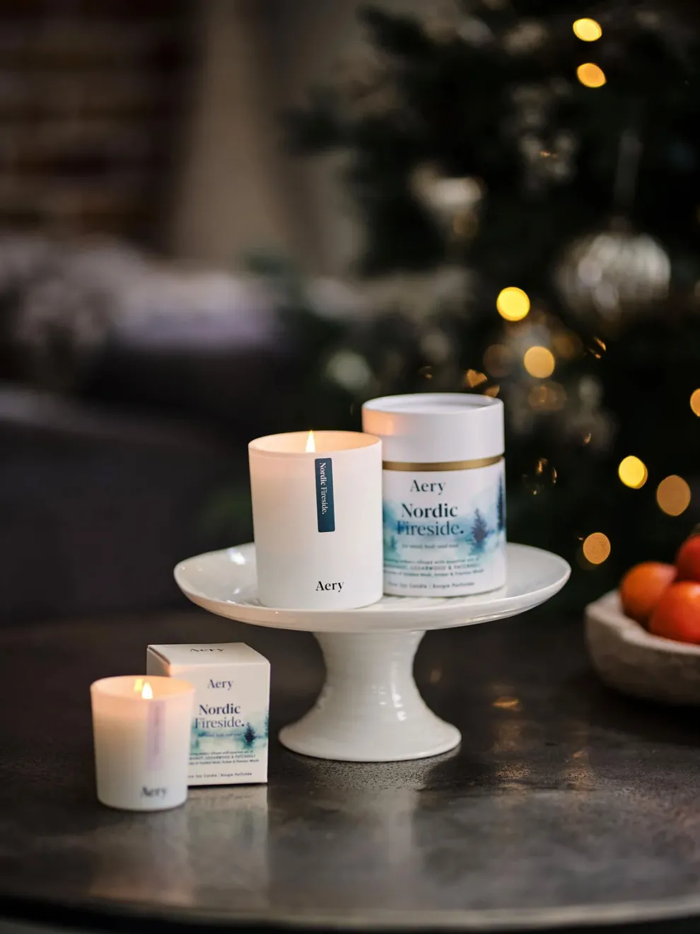 Aery Winter Candle - Nordic Fireside