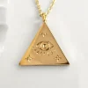 Augusta Jewellery Gold Plated Necklace - Evil Eye Amulet