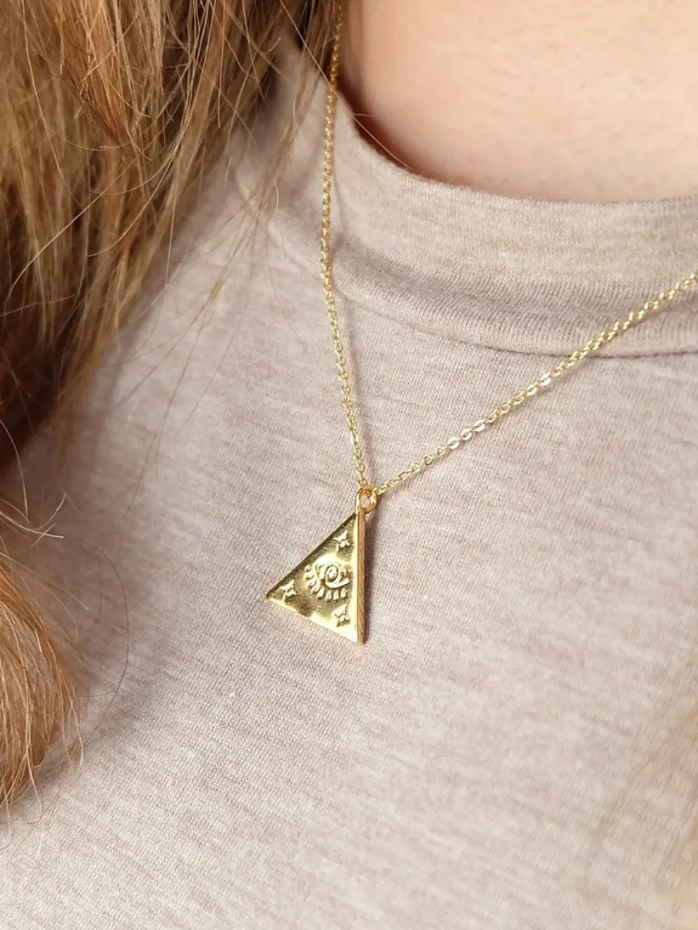 Augusta Jewellery Gold Plated Necklace - Evil Eye Amulet