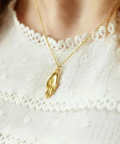 Augusta Jewellery Gold Plated Necklace - Hand of Venus Amulet