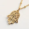 Augusta Jewellery Gold Plated Necklace - Dainty Hamsa