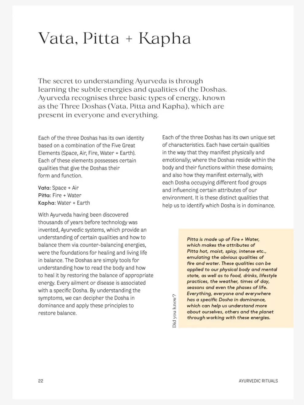 Ayurvedic Rituals: Wisdom, Recipes and the Ancient Art of Self-Care