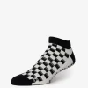Base 33 Low Rise Grip Socks - Checkers