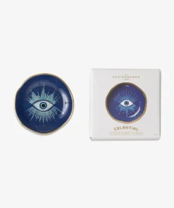 Designworks Ink Celestial Ceramic Trinket Dish - Starry Eyed
