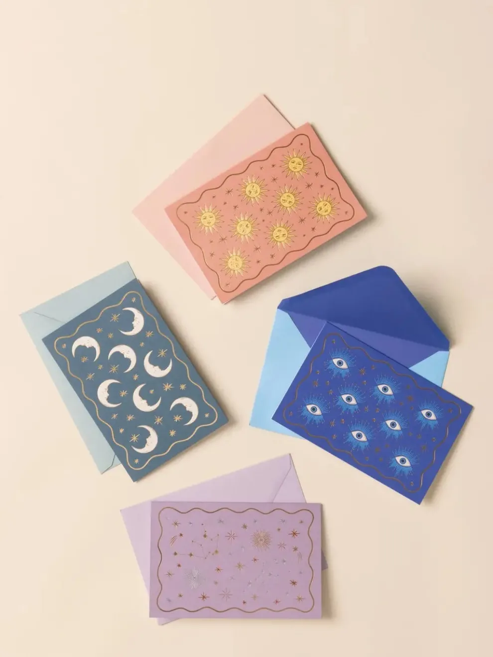 Designworks Ink Celestial Notecards - 16 Assorted