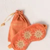 Elizabeth Scarlett Velvet Eye Mask - Rust Sun Goddess