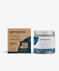 Georganics Fluoride Toothpaste 60ml - English Peppermint