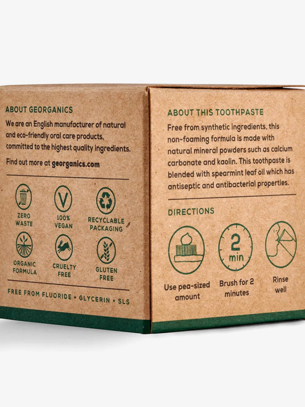 Georganics Mineral-rich Toothpaste 60ml - Activated Charcoal