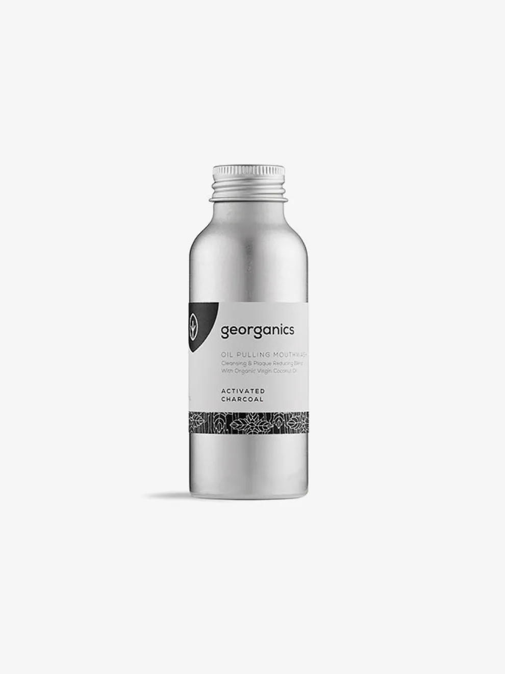Georganics Oil Pulling Mouthwash 100ml - Activated Charcoal
