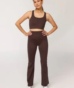 Girlfriend Collective Compressive Flare Legging - Driftwood