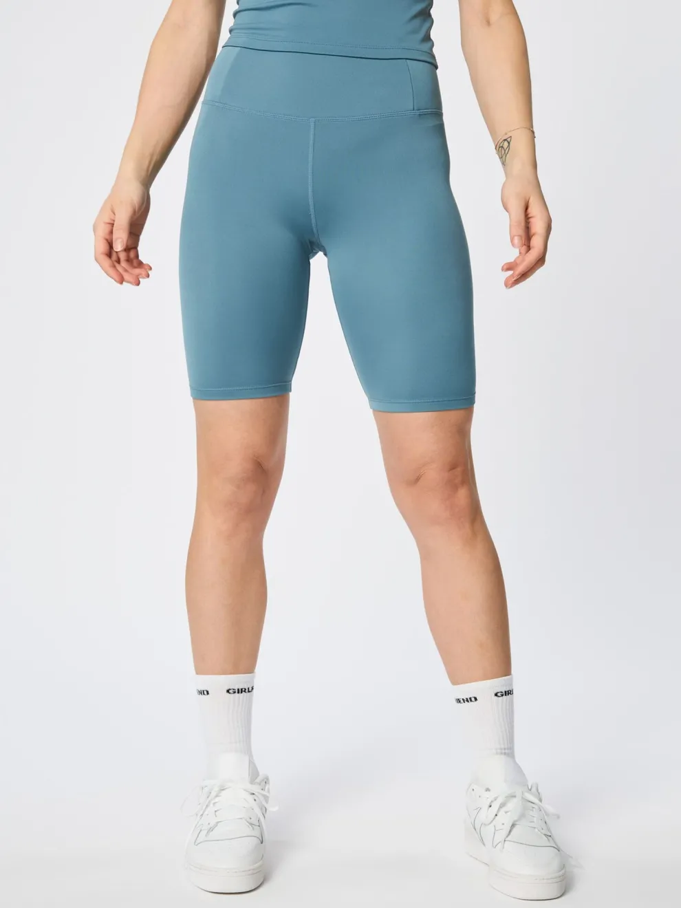 Girlfriend Collective Float High Rise Bike Shorts - Wave