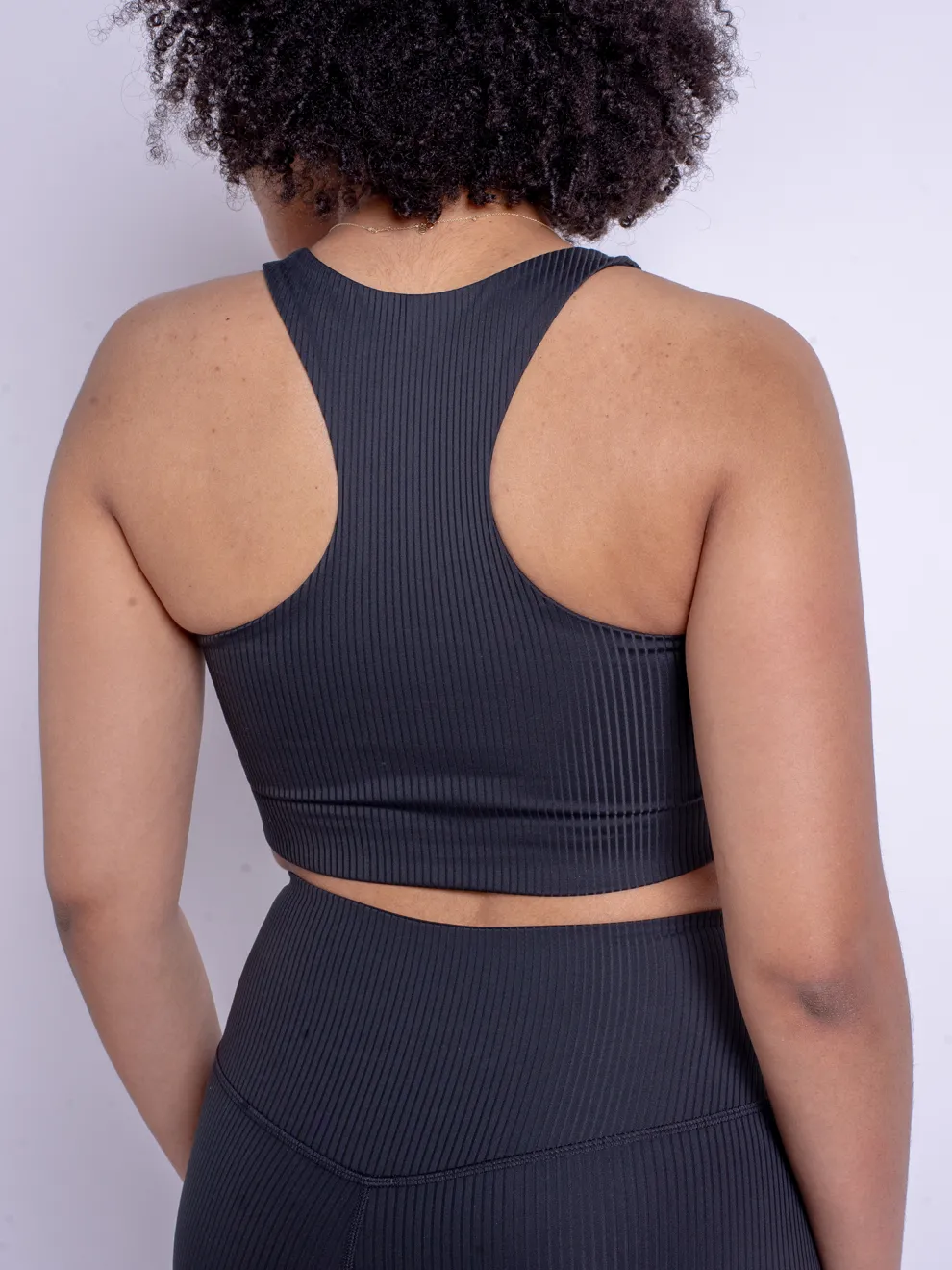 Girlfriend Collective Rib Paloma Bra - Black