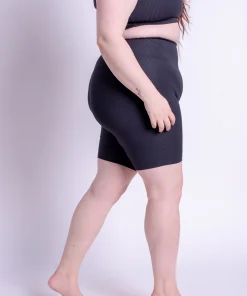 Girlfriend Collective Compressive Rib Bike Short - Black