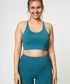 Girlfriend Collective Float Cleo Halter Bra - Dark Ixia