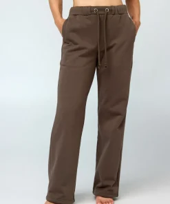 Girlfriend Collective Millie Straight Leg Sweatpant - Mink