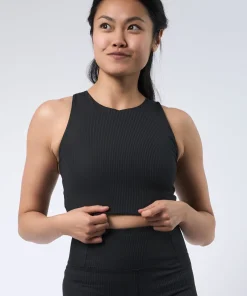 Girlfriend Collective Rib Dylan Bra - Black