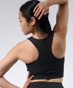 Girlfriend Collective Rib Dylan Bra - Black