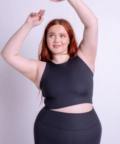 Girlfriend Collective Rib Dylan Bra - Black