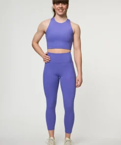 Girlfriend Collective Compressive High-Rise 7/8 Legging - Wild Iris