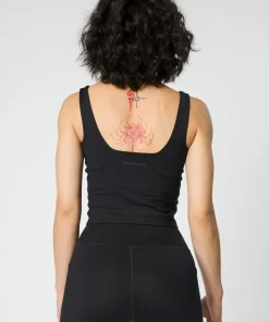 Girlfriend Collective Tommy Square Neck Tank - Black