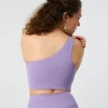 Girlfriend Collective Bianca One Shoulder Bra - Cosmos