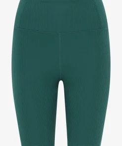 Girlfriend Collective Rib High-Rise Bike Shorts - Rainforest