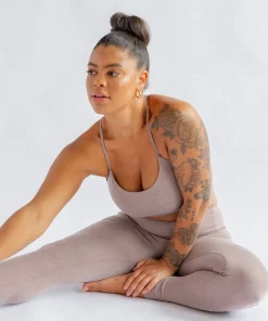 Girlfriend Collective Float High Rise Leggings - Heather Cocoon