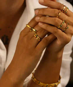 Goddess Charms Crown Chakra Ring - Pearl