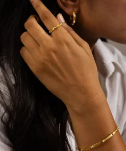 Goddess Charms Heart Chakra Ring - Green Onyx