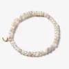 Goddess Charms Moon Stone Bracelet - Pearl