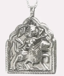 Goddess Charms Warrior Goddess Pendant Necklace - Silver