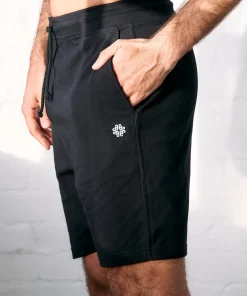 Gossypium Men's Drawstring Shorts - Black