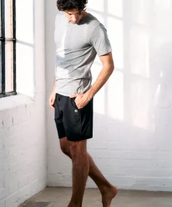 Gossypium Men's Drawstring Shorts - Black