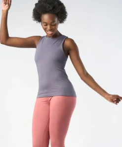 Gossypium Twist Yoga Vest - Ash Grey