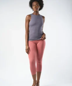 Gossypium Twist Yoga Vest - Ash Grey