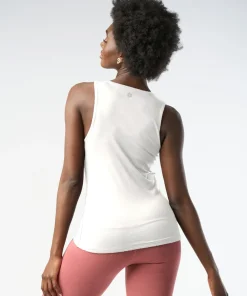 Gossypium Twist Yoga Vest - Natural