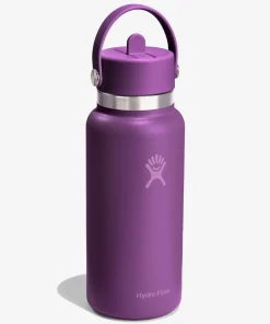 Hydro Flask 946ml (32oz) Wide Mouth Bottle with Flex Straw Cap - Beachplum