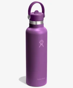 Hydro Flask 621ml (21oz) Standard Mouth Bottle with Flex Straw Cap - Beachplum