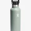Hydro Flask 621ml (21oz) Standard Mouth with Flex Cap - Agave