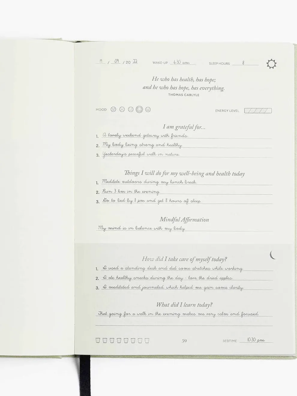 Intelligent Change Five Minute Journal - Fit Edition