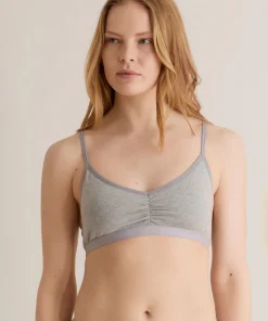 Komodo Anastasia Organic Cotton Bra - Marl Grey