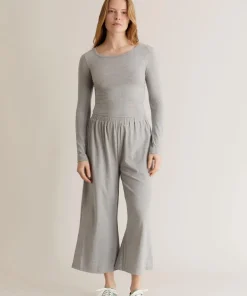 Komodo Darcey Long Sleeved Top - Marl Grey