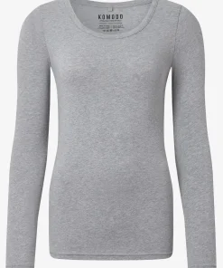 Komodo Darcey Long Sleeved Top - Marl Grey