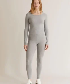 Komodo Sylvie Organic Cotton Legging - Marl Grey