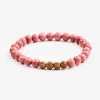 Mala Bead Bracelet - Pink Rhodonite