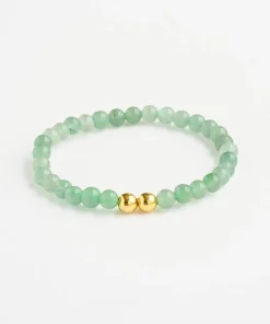 Mala Bead Bracelet - Green Aventurine