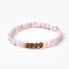Mala Bead Bracelet - Rose Quartz