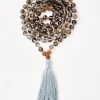 Mala Bead Necklace - Smoky Quartz