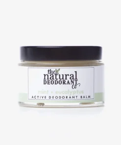 Natural Deodorant Co 55g Active Deodorant Balm - Mint + Eucalyptus